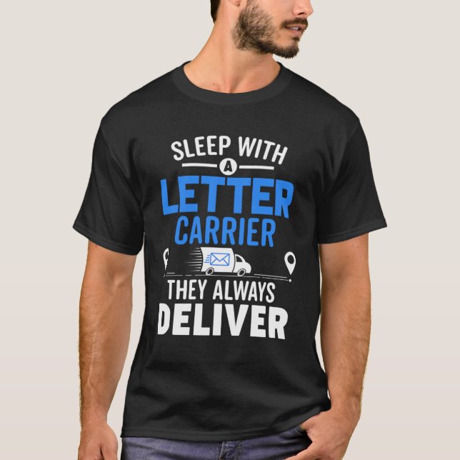 Post Office Brev Carrier Postal Worker Mailman T Shirt (Framsida)