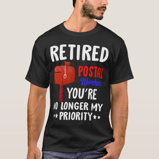 Post Office Pension, pensionerad postarbetare T Shirt (Framsida)