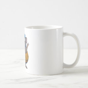 Post- posta postar musen för bärarebrevbärareta kaffemugg
