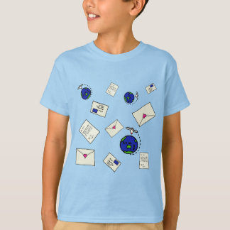 Post runt hela världen t shirt