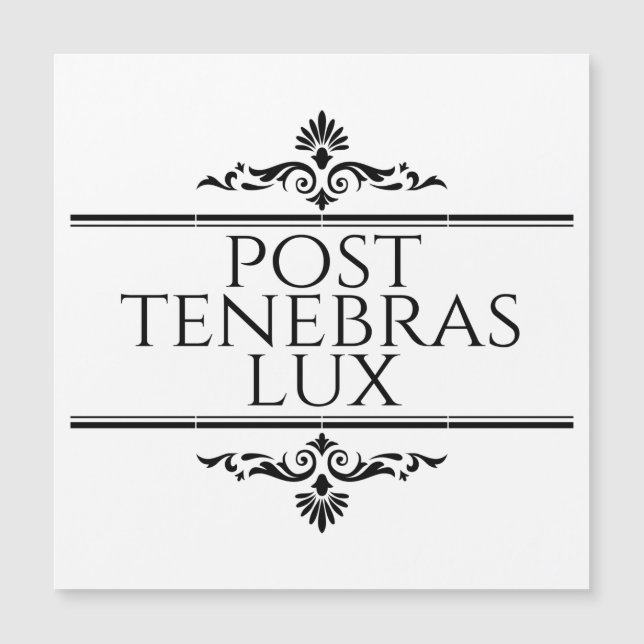 Post Tenebras Lux (Framsida)