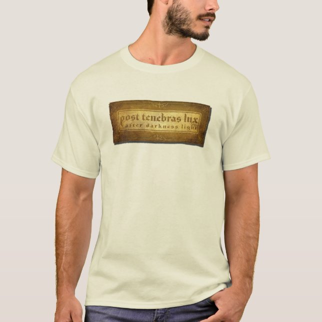 Post Tenebras Lux Åldras Leather T Shirt (Framsida)