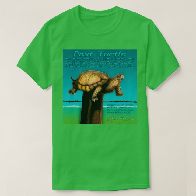 Post Turtle T Shirt (Design framsida)