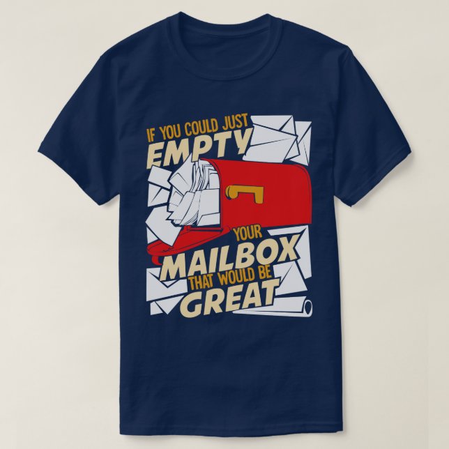Post Worker Mail City Brev rier Gift T Shirt (Design framsida)