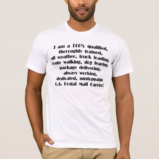 Posta bärareT-tröja Tee Shirt (Framsida)