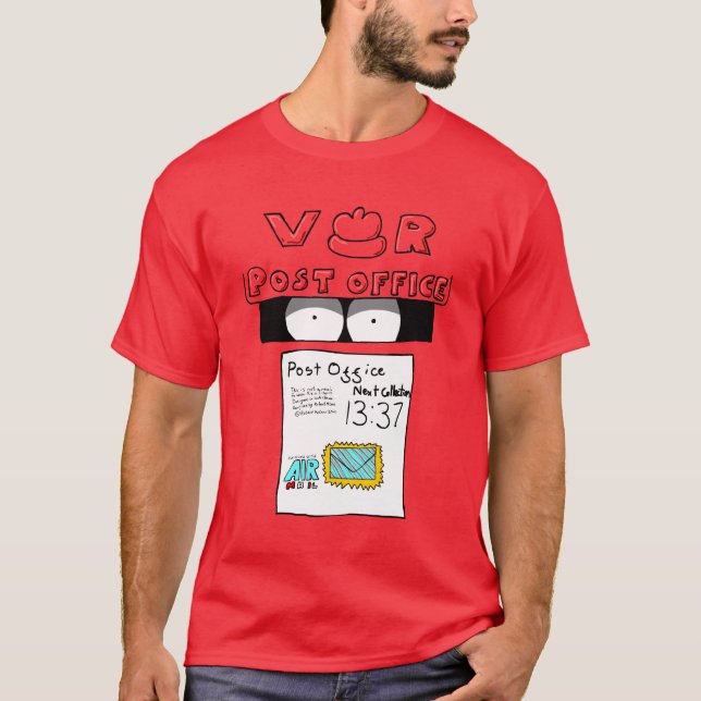 Posta boxas T-tröja T Shirt (Framsida)