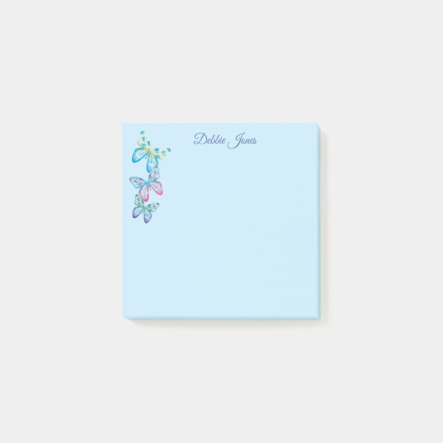 Posta-den-Notera-Fjärilar Post-it Block (Framsida)