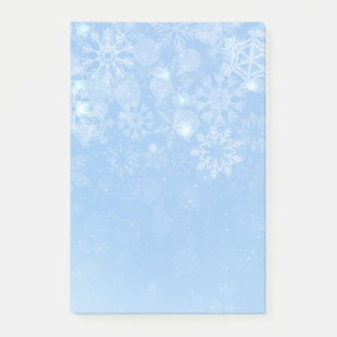 Posta-den-Notera-Helgdag snöflingor Post-it Block
