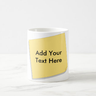 Posta det noterar tillfogar din egna text kaffemugg