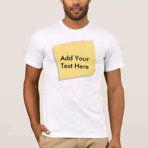 Posta det noterar tillfogar din egna text t shirt
