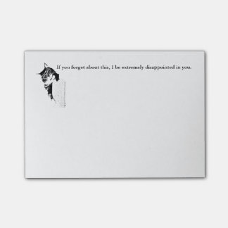 Posta-Hipsterkattunge Post-it Block