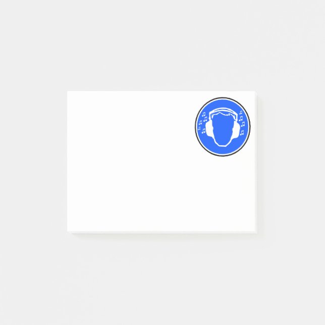 Posta-hörlurar Post-it Block (Framsida)