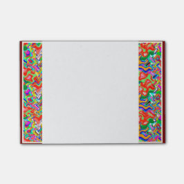 Posta-it® noterar 4" x 6" galna firanden post-it block