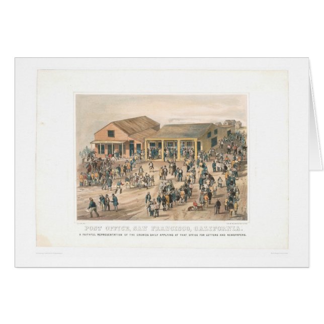 Posta - kontoret i San Francisco (1361A) Hälsningskort (Framsidan Horizontal)