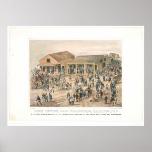 Posta - kontoret i San Francisco (1361A) Poster