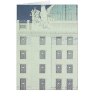 Posta - kontorssparbanken, Wien Hälsningskort