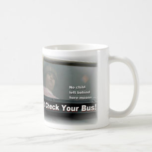 Posta kontrollskolbussmuggen kaffemugg