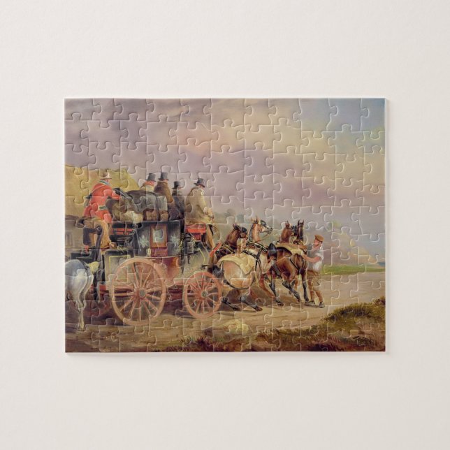 Posta lagledarear på vägen: "Kvicksilvret" Devonp Pussel (Horisontell)