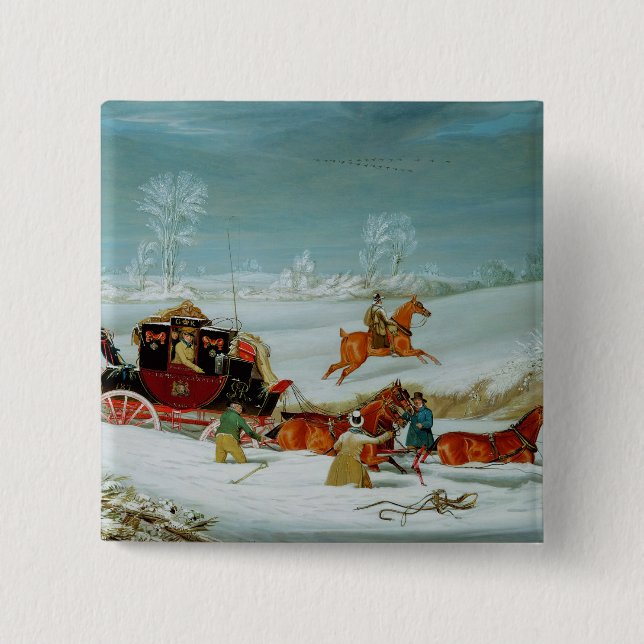 Posta lagledaren i snön knapp (Framsida)