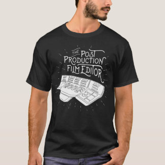 Posta produktionen filmar redaktören t-shirt