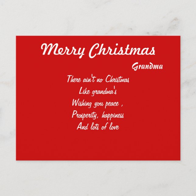 Postadkort för stora mor-julklappar helg vykort (Framsida)