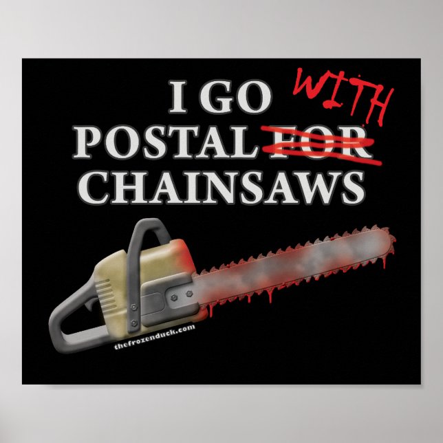Postadress för motorsågar poster (Framsidan)