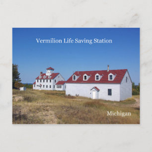 Postadskort Vermilion Life Saving Station Vykort