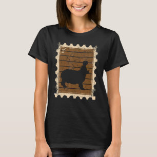 Postage Frimärke med Hippopotamus T Shirt
