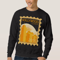 Postage Frimärke med solnedgång i Hollywood