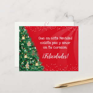 Postal Árbol de Navidad - anpassningsbar Vykort