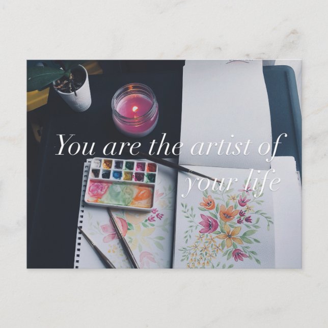 Postal arte  vykort (Framsida)