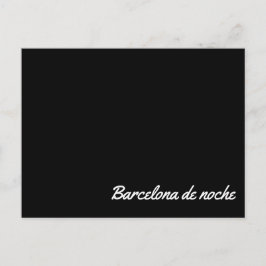 Postal Barcelona de noche Vykort