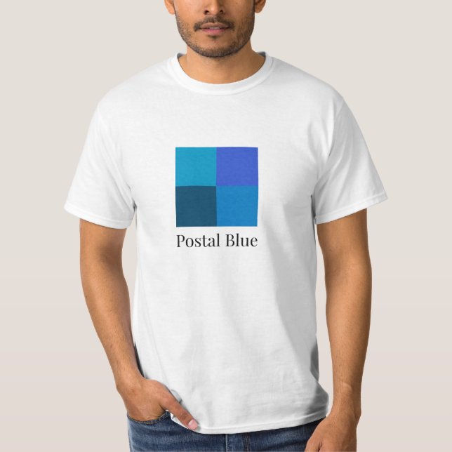 Postal Blue Big Logotyp T Shirt (Framsida)