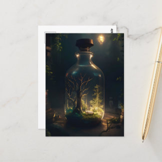 Postal Bosque enbotellado Vykort