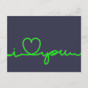 Postal Cardiogram I kärlek Vykort