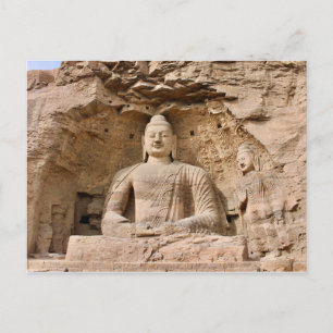 Postal Cuevas Yungang, Datong, China Vykort