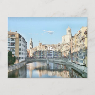 Postal de la ciudad de Girona. Vykort