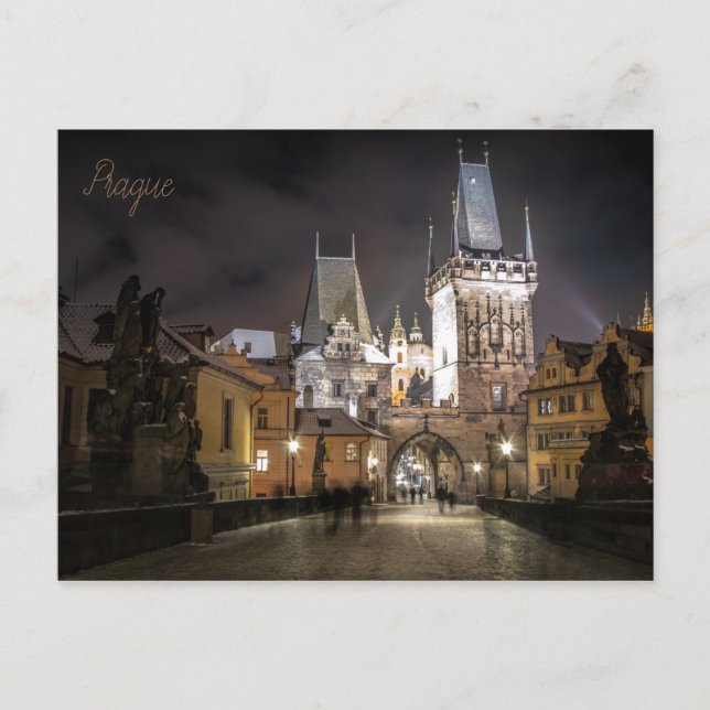 postal de la ciudad de Praga en República Checa Vykort (Framsida)