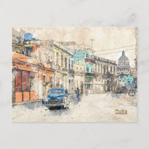 postal de La Habana, Kuba Vykort