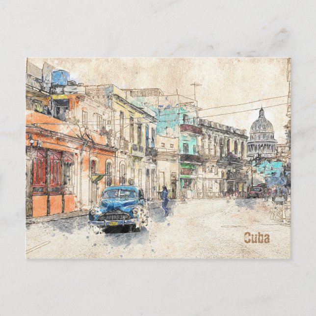 postal de La Habana, Kuba Vykort (Framsida)