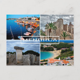 postal de la isla de Menorca - Minorca Vykort