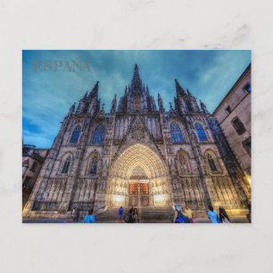 postal de la Sagrada Familia en Barcelona, España Vykort