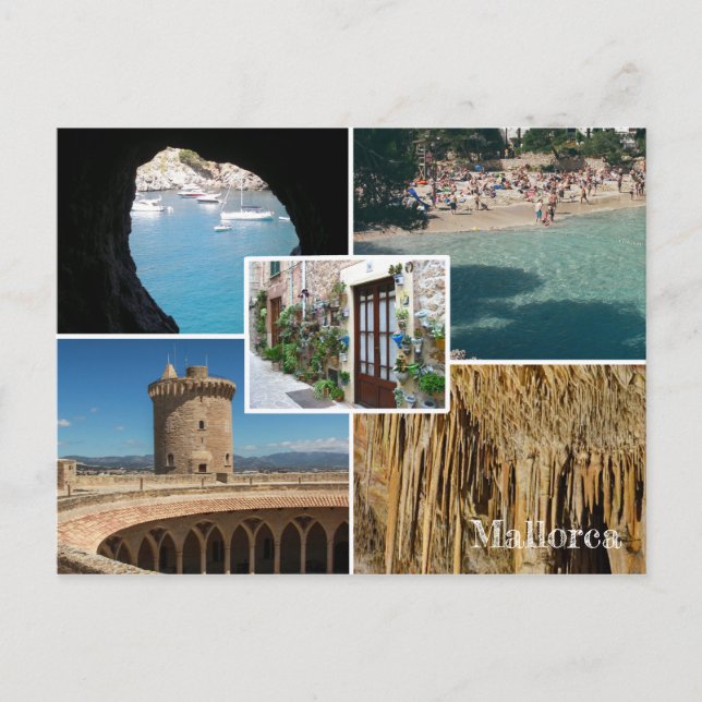postal fotomontaje de Mallorca - Mallorca Vykort (Framsida)