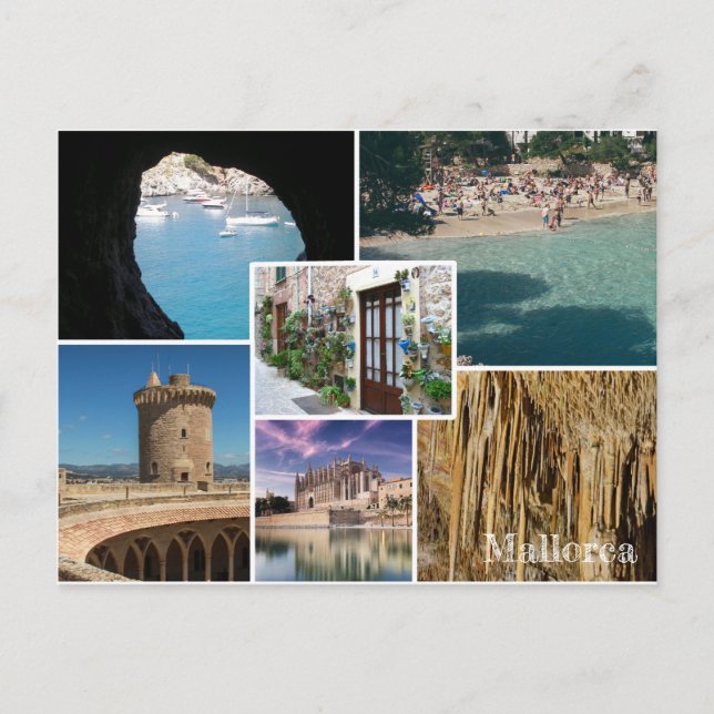 postal fotomontaje isla de Mallorca - Majorca Vykort (Framsida)