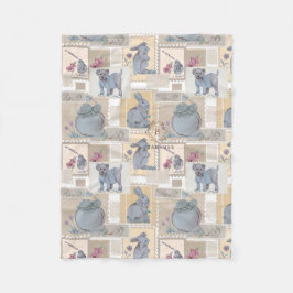 Postal frimärke Nursery print Baby filt