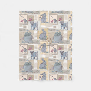Postal frimärke Nursery print Baby filt
