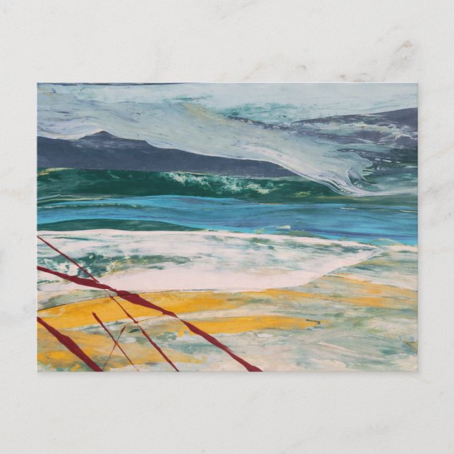 Postal Green Sea  Vykort (Framsida)