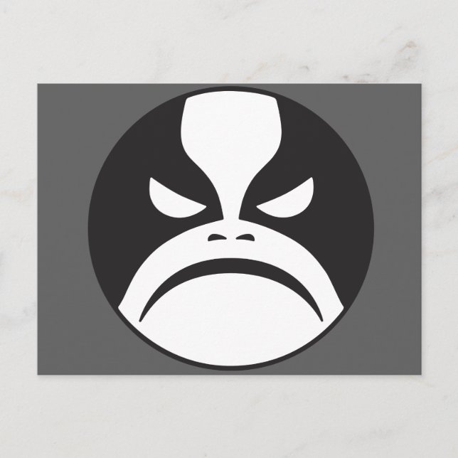 Postal Icono Metalizado negro Vykort (Framsida)