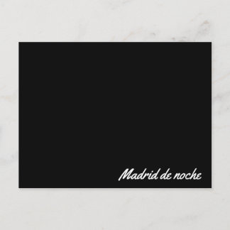 Postal Madrid de noche Vykort
