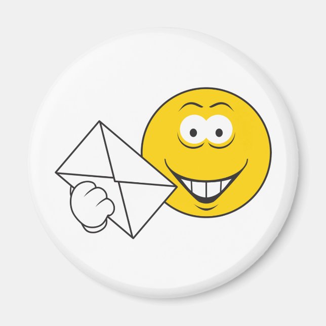 Postal Mailman Ansikte Magnet (Framsidan)